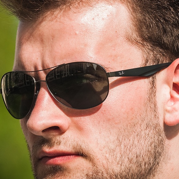 Ray-Ban Black Green Polarized Unisex Sunglasses RB3519 - Picture 1 of 5